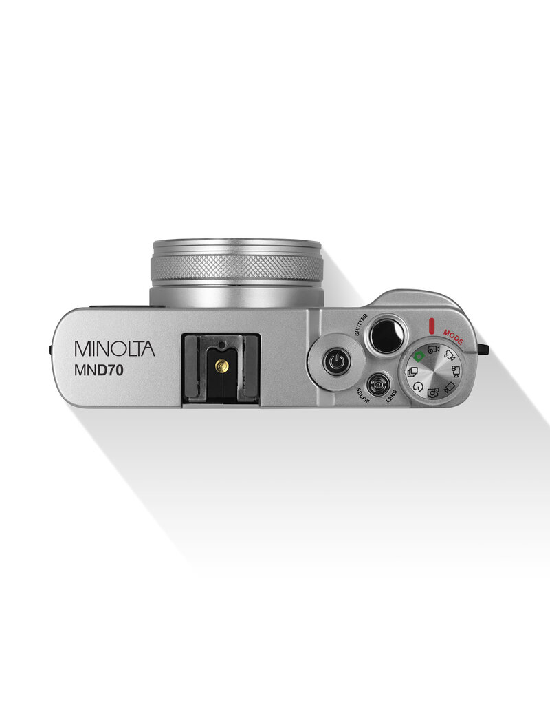 Minolta MINOLTA MND70 Autofocus Camera w/WiFi (Silver/Black