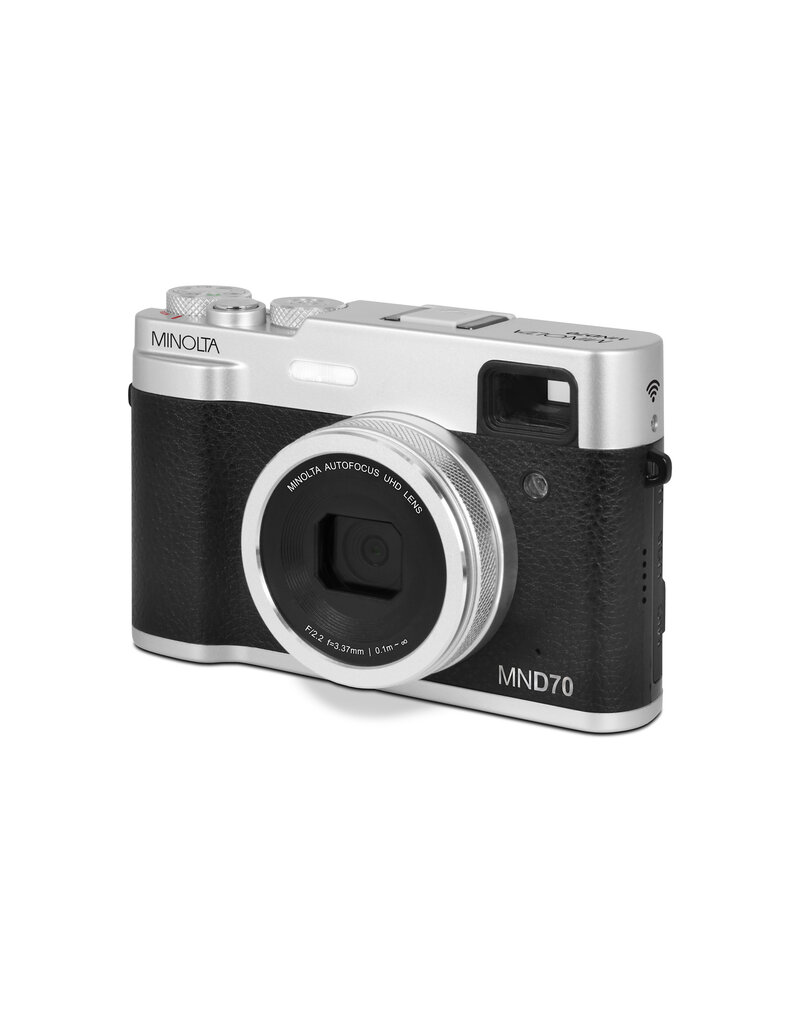 Minolta MINOLTA MND70 Autofocus Camera w/WiFi (Silver/Black