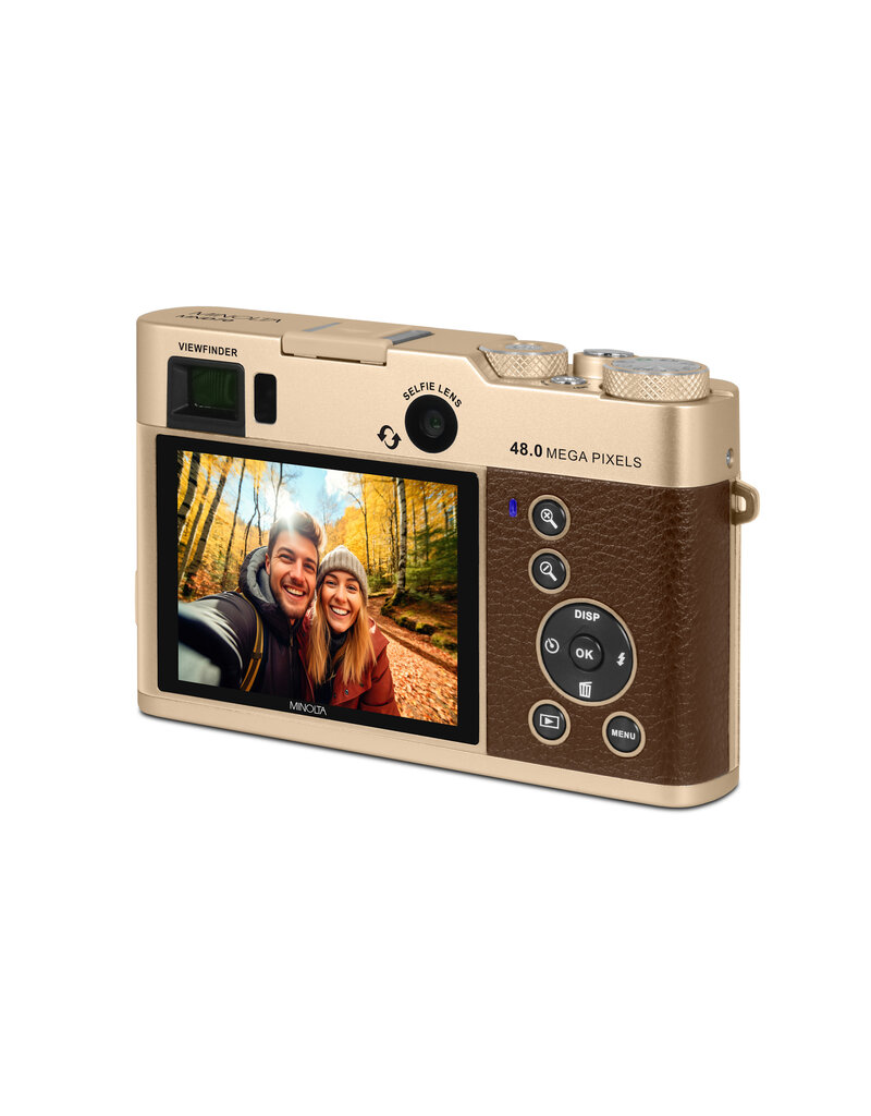 Minolta MINOLTA MND70 Autofocus Camera w/WiFi (Gold/Brown)