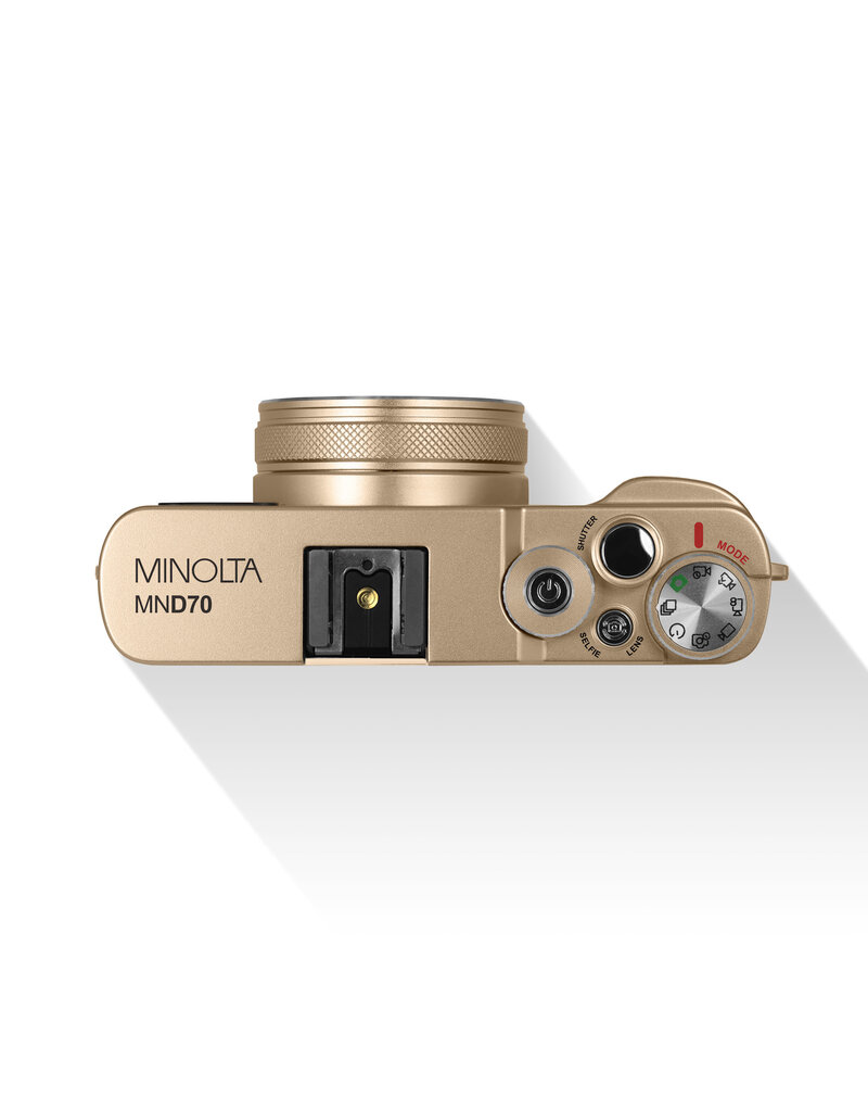 Minolta MINOLTA MND70 Autofocus Camera w/WiFi (Gold/Brown)