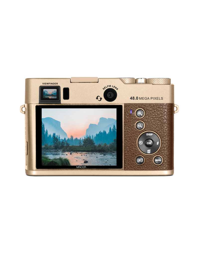 Minolta MINOLTA MND70 Autofocus Camera w/WiFi (Gold/Brown)