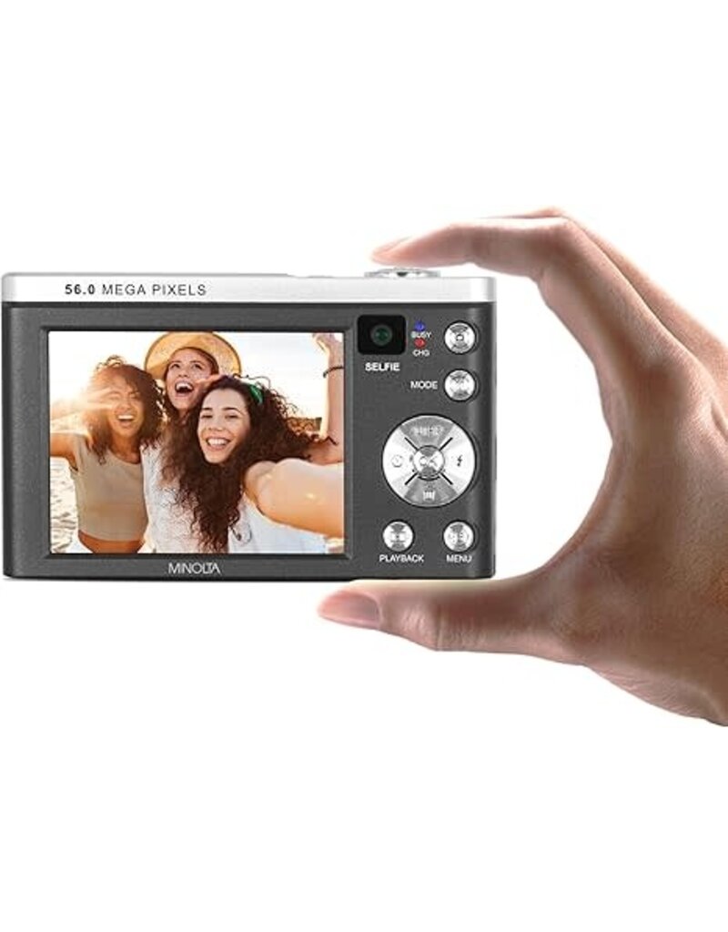 Minolta MINOLTA MNB5Z / 5K Ultra HD Dual Lens Camera w/5x Optical Zoom (Black)