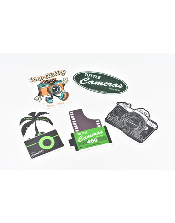 Tuttle Cameras 80th Anniversary Sticker Pack (5-Piece)