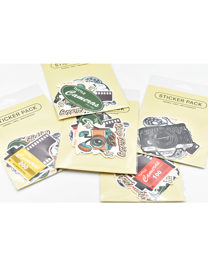 Tuttle Cameras 80th Anniversary Sticker Pack (5-Piece)