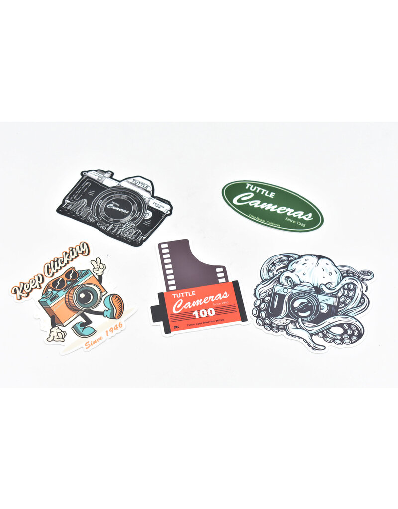 Tuttle Cameras 80th Anniversary Sticker Pack (5-Piece)