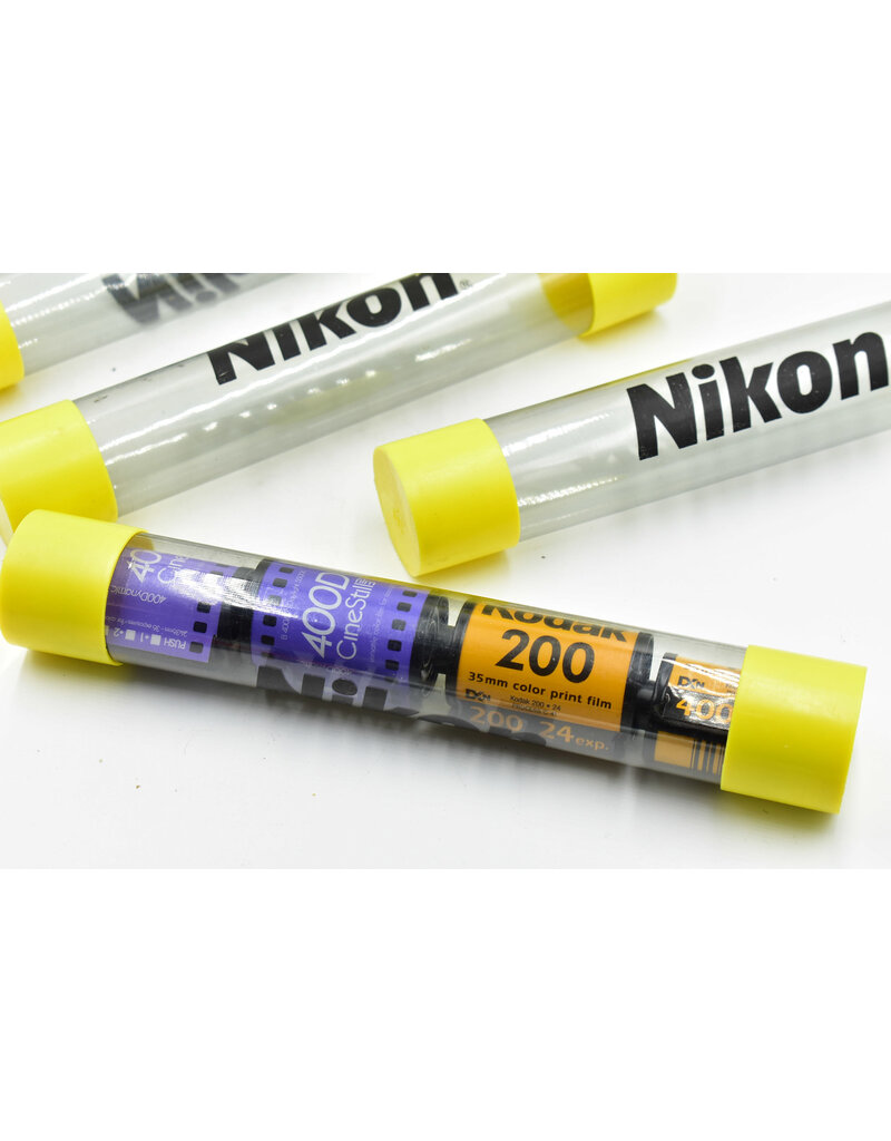 Nikon Vintage Nikon 35mm Film Tube 7.5 Inches Holds 4 Rolls