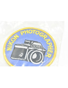 Nikon Vintage Nikon Photographer Camera Shirt Jacket Patch Blue & Gold 4''
