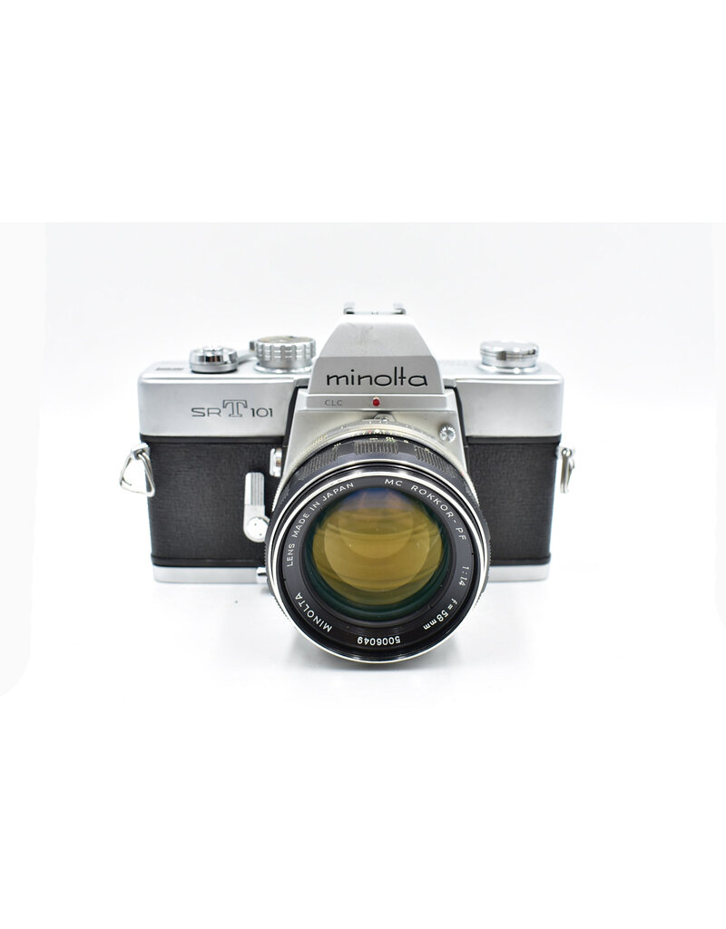 MINOLTA ミノルタ SRT 101 1.4 58mm フィルムカメラ Pre-owned Minolta SRT 101 w/58mm F 1.4 35mm Film Camera