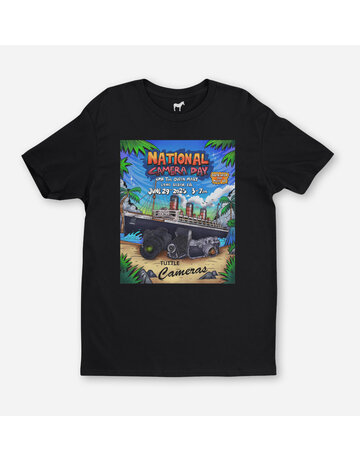 Tuttle Cameras National Camera Day 2025 T-Shirt Medium