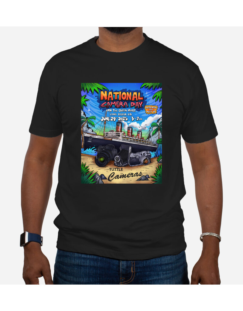 Tuttle Cameras National Camera Day 2025 T-Shirt Large