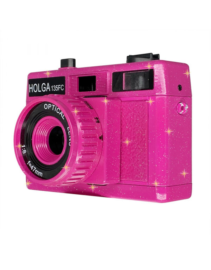 Holga 135FC 35mm Film Camera - Pink Sparkle