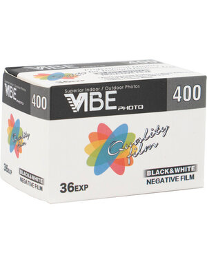 Vibe 400 Black and White Negative Film (35mm Roll Film, 36 Exposures)