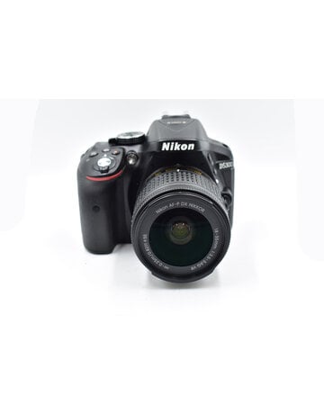 Nikon Pre-Owned Nikon D5300 DSLR w/18-55, Black {24.2MP}