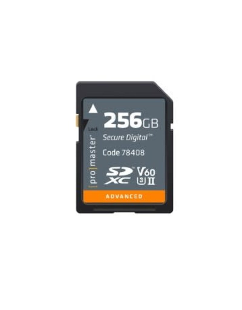 Promaster SDXC 256GB Advanced UHS-II V60 Memory Card