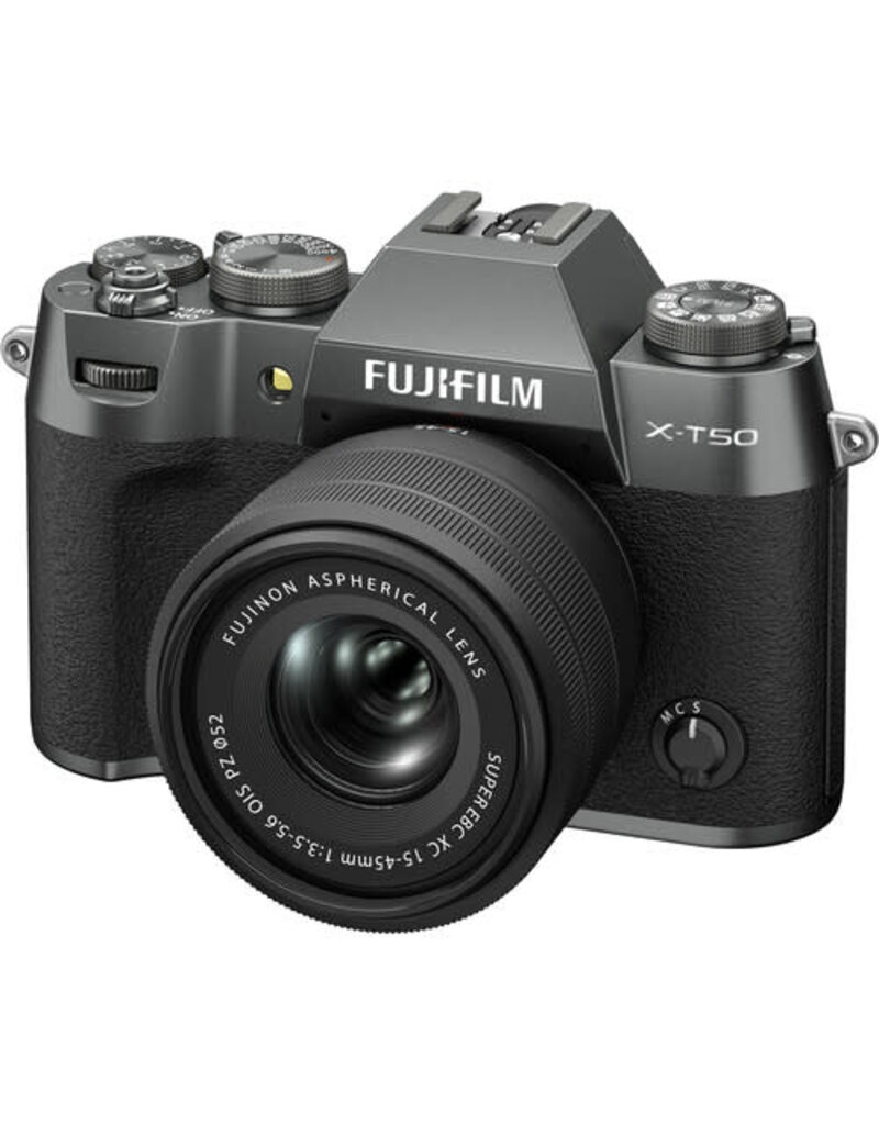 Fujifilm FUJIFILM X-T50, Charcoal with XC15-45mmF3.5-5.6 OIS PZ Lens Kit