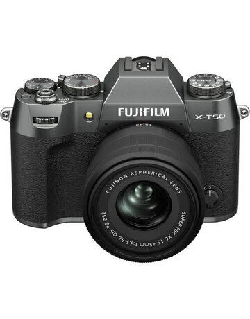 Fujifilm FUJIFILM X-T50, Charcoal with XC15-45mmF3.5-5.6 OIS PZ Lens Kit