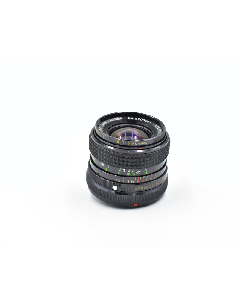 Canon Pre-owned Access 28mm F2.8  canon FD Lens