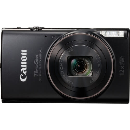 Canon PowerShot ELPH 360 HS A Digital Camera (Black) - Tuttle Cameras