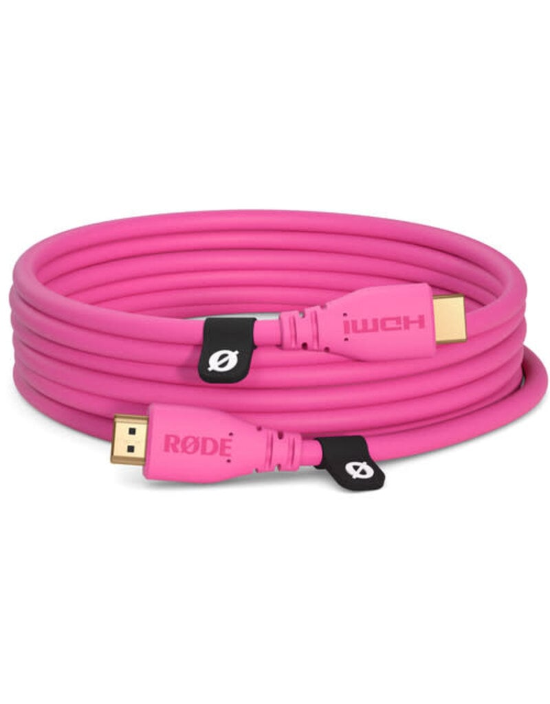 Rode RODE HDMI 2.0 Cable (3m/10ft Pink)
