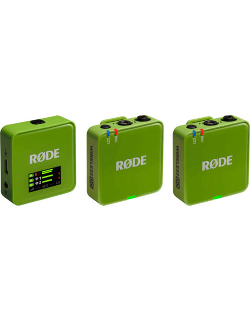 Rode RODE Wireless GO (Gen 3) 2-Person Compact Digital Wireless Microphone System/Recorder (2.4 GHz, Green)