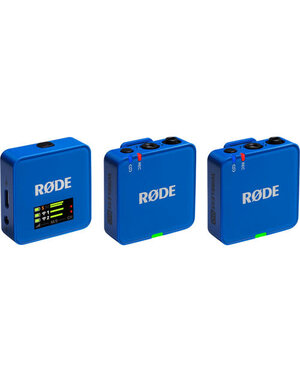Rode RODE Wireless GO (Gen 3) 2-Person Compact Digital Wireless Microphone System/Recorder (2.4 GHz, Blue)