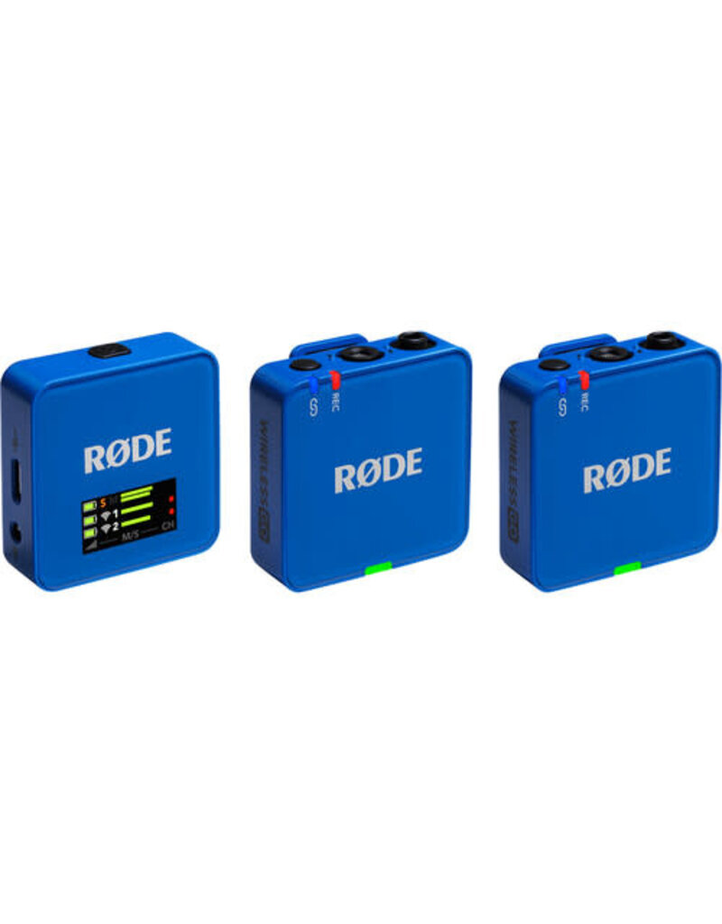 Rode RODE Wireless GO (Gen 3) 2-Person Compact Digital Wireless Microphone System/Recorder (2.4 GHz, Blue)