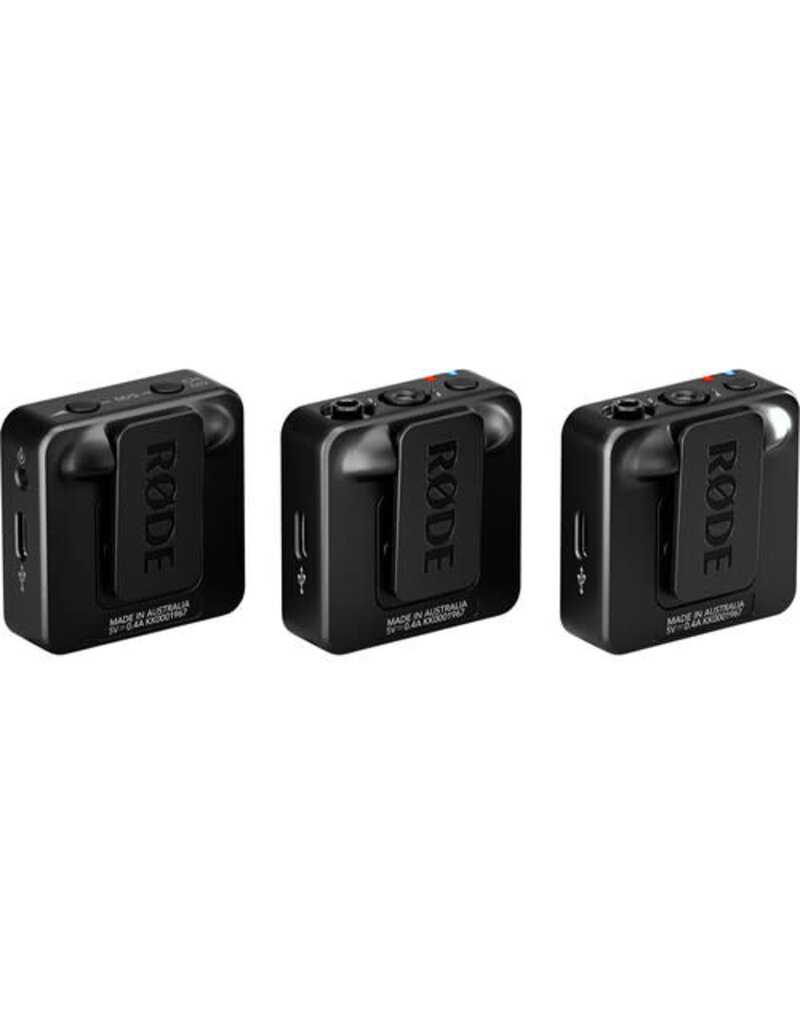 Rode RODE Wireless GO (Gen 3) 2-Person Compact Digital Wireless Microphone System/Recorder (2.4 GHz, Black)