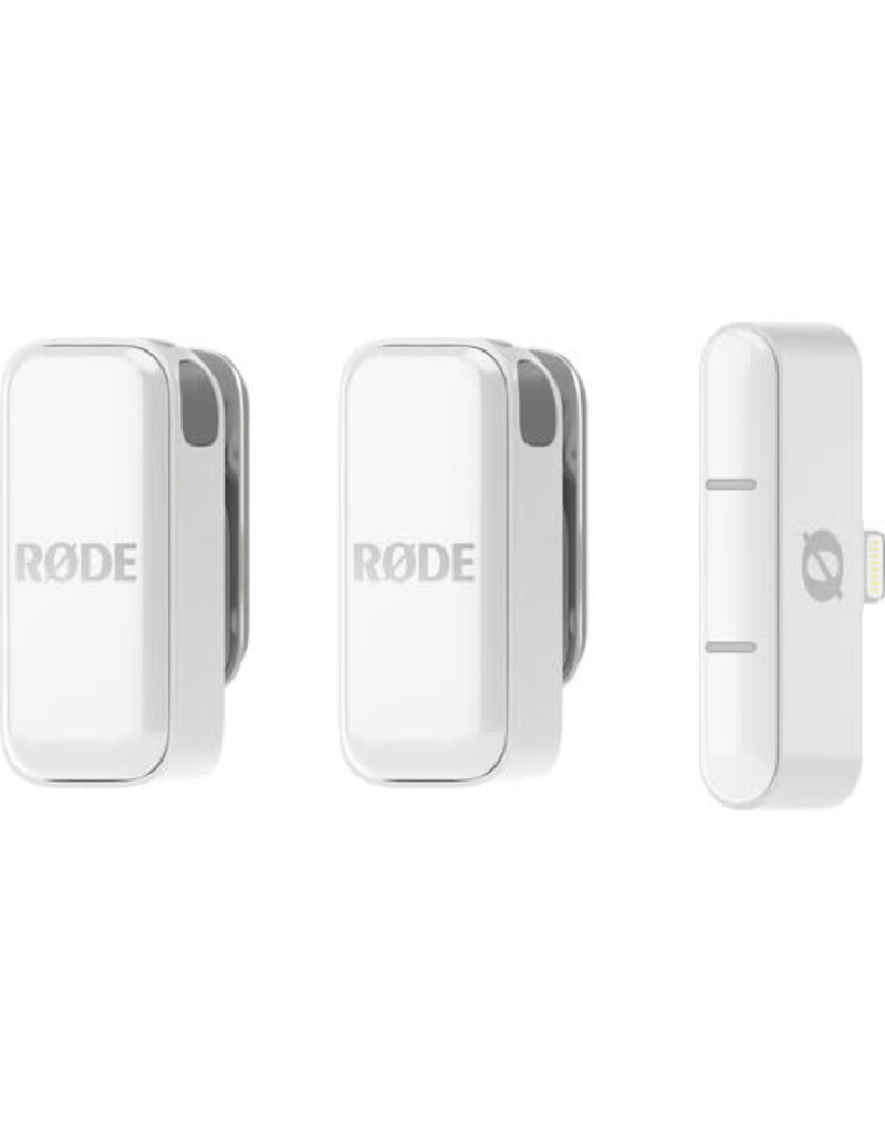 Rode RODE Wireless Micro 2-Person Ultracompact Wireless Microphone System with USB-C Connector (2.4 GHz, White)
