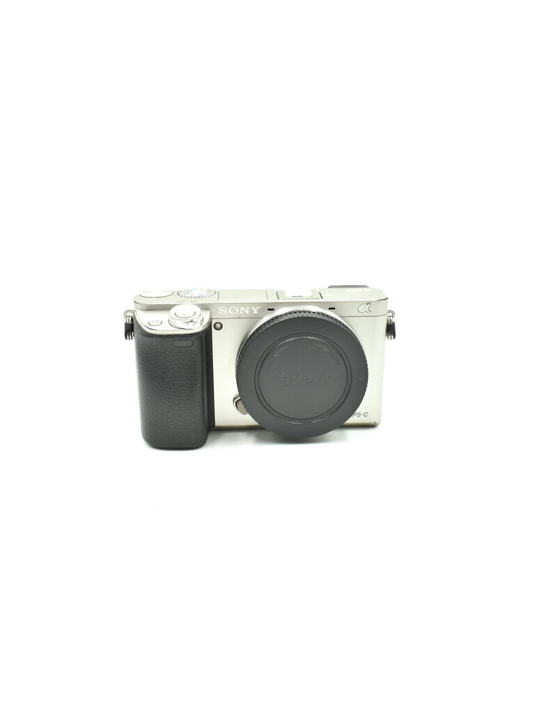 Sony Pre-Owned Sony a6000 Mirrorless Camera Body, Silver {24.3MP}