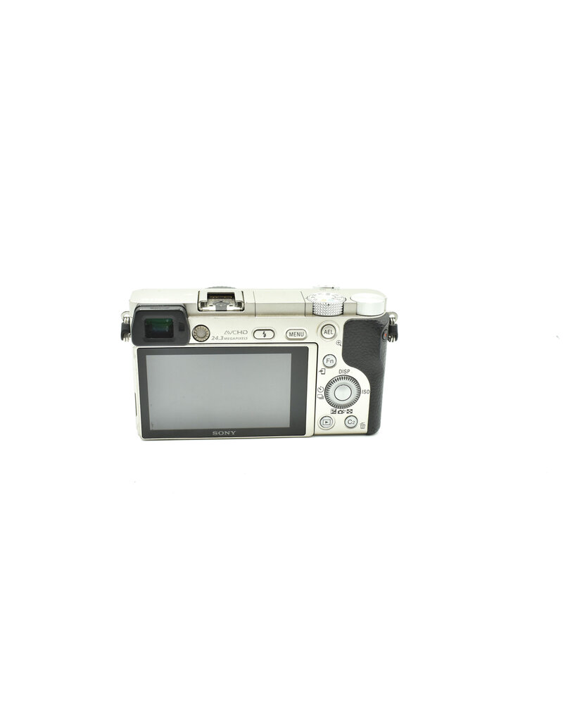 Sony Pre-Owned Sony a6000 Mirrorless Camera Body, Silver {24.3MP}