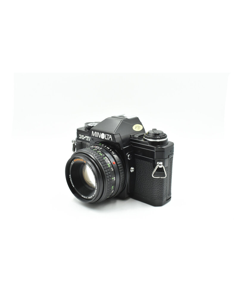 Pre-owned Minolta X-7A w/ 50mm F1.7 MD lens, 35mm Film Camera