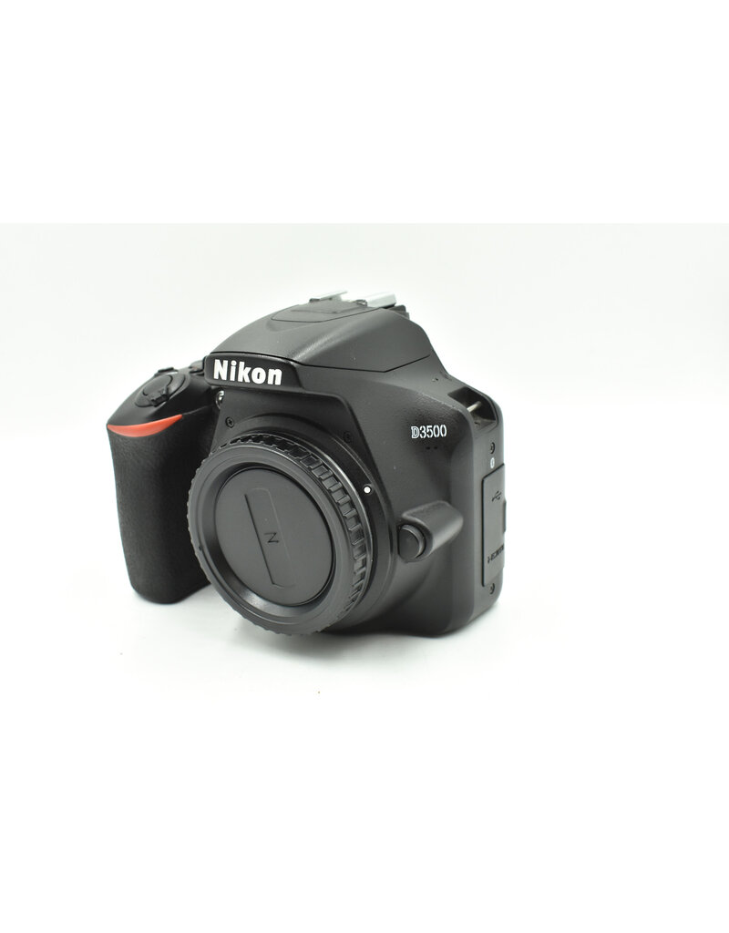 Nikon Pre-owned Nikon D3500 DSLR Camera Body, Black {24.2MP} (SC16,139)