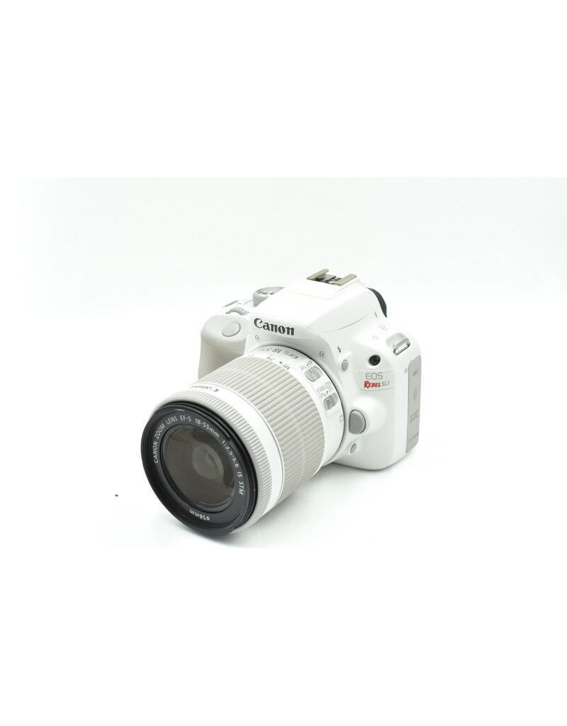 Canon Pre-Owned Canon SL1 With 18-55mm STM White