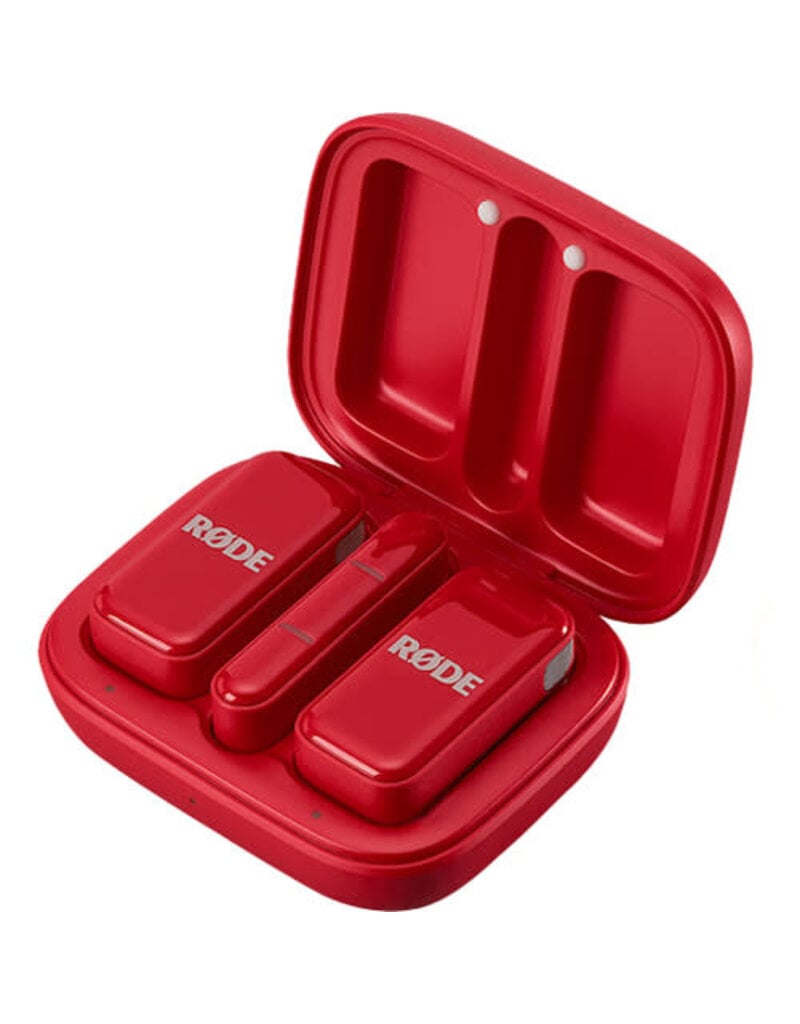 Rode RODE Wireless Micro 2-Person Ultracompact Wireless Microphone System with USB-C Connector (2.4 GHz, RED)