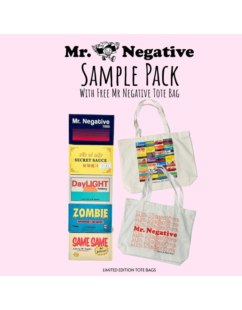 Mr. Negative Mr. Negative Sample Pack 5 Rolls With Free Tote (180 Exposures)