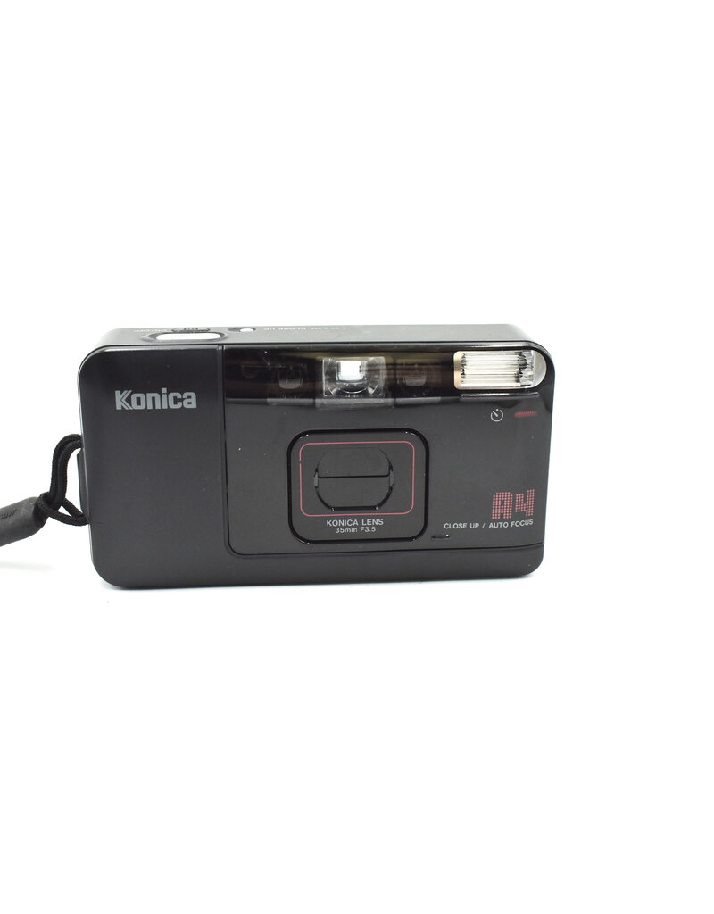 Pre-owned Konica Big Mini A4 Black Point & Shoot 35mm Film Camera