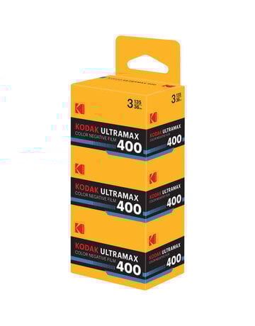 Kodak Kodak Eastman UltraMax 400 Color Negative Film (35mm Roll Film, 36 Exposures, 3-Pack)