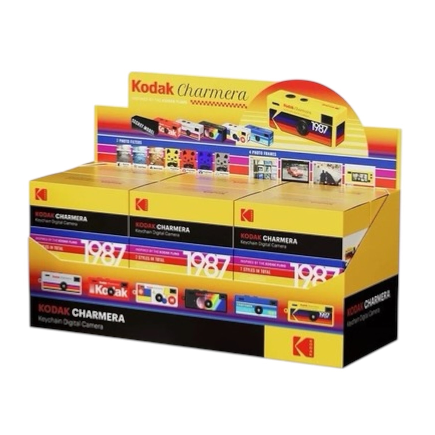 6 Pack of Kodak Charmera Keychain Digital Camera Full Set - Tuttle