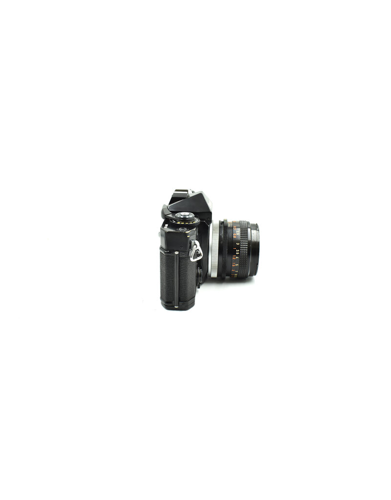 Canon Pre-Owned Canon EF w/ 50mm F1.8 lens  Black (35mm Film Camera)