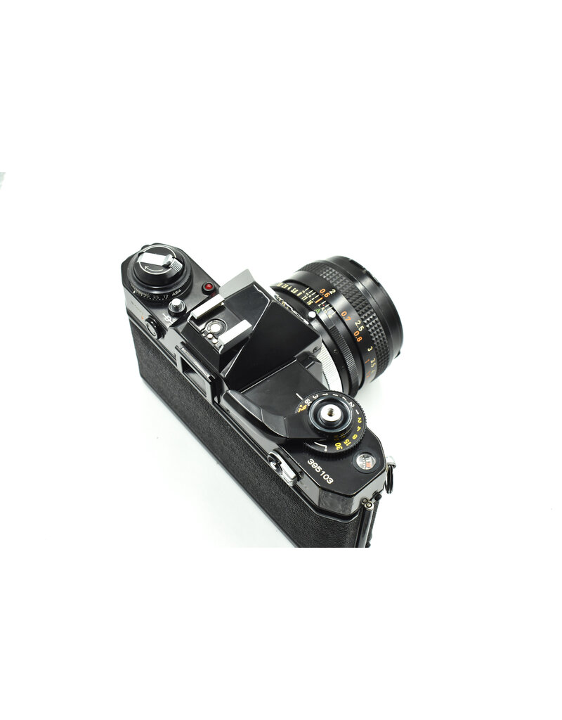 Canon Pre-Owned Canon EF w/ 50mm F1.8 lens  Black (35mm Film Camera)