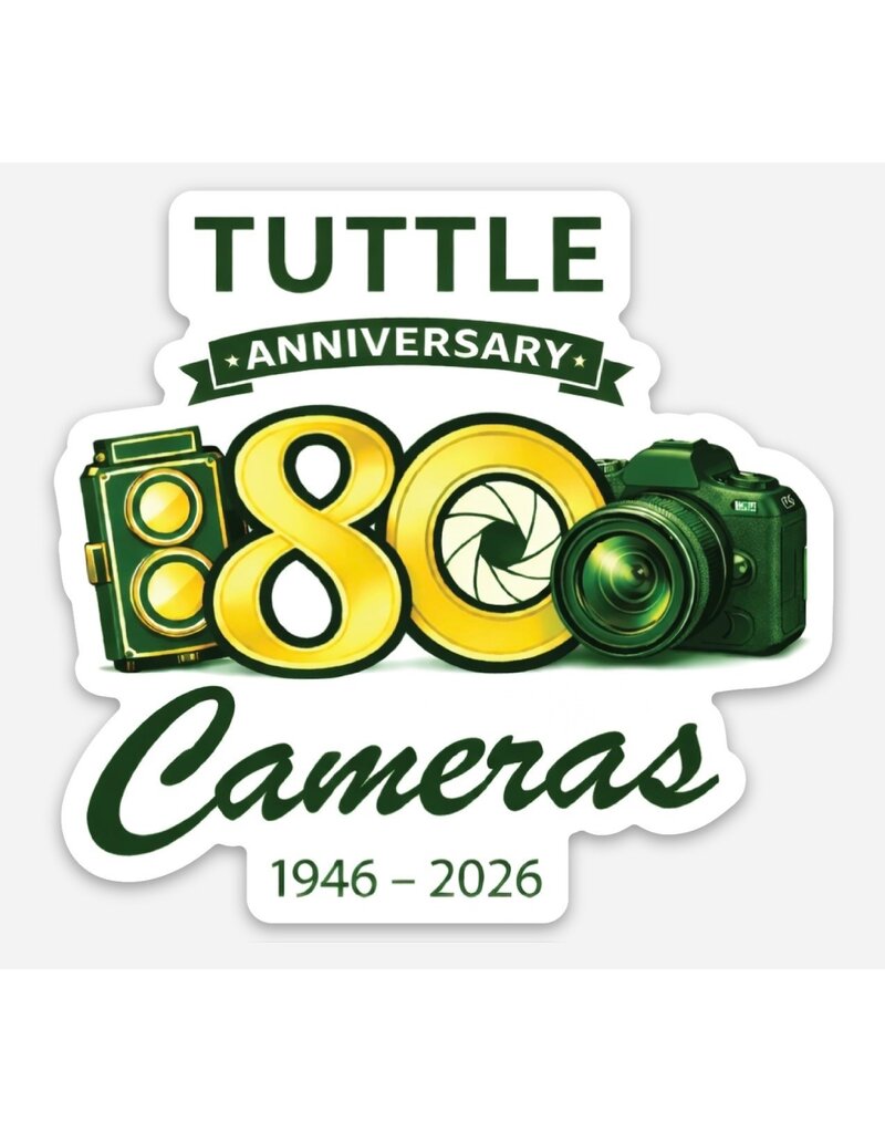 Tuttle Cameras 80th Anniversary Sticker Pack (5-Piece)