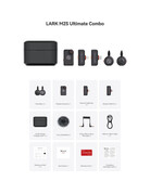 Hollyland Hollyland LARK MAX 2 Ultimate Combo 2-Person Wireless Lavalier Microphone System, Space Gray