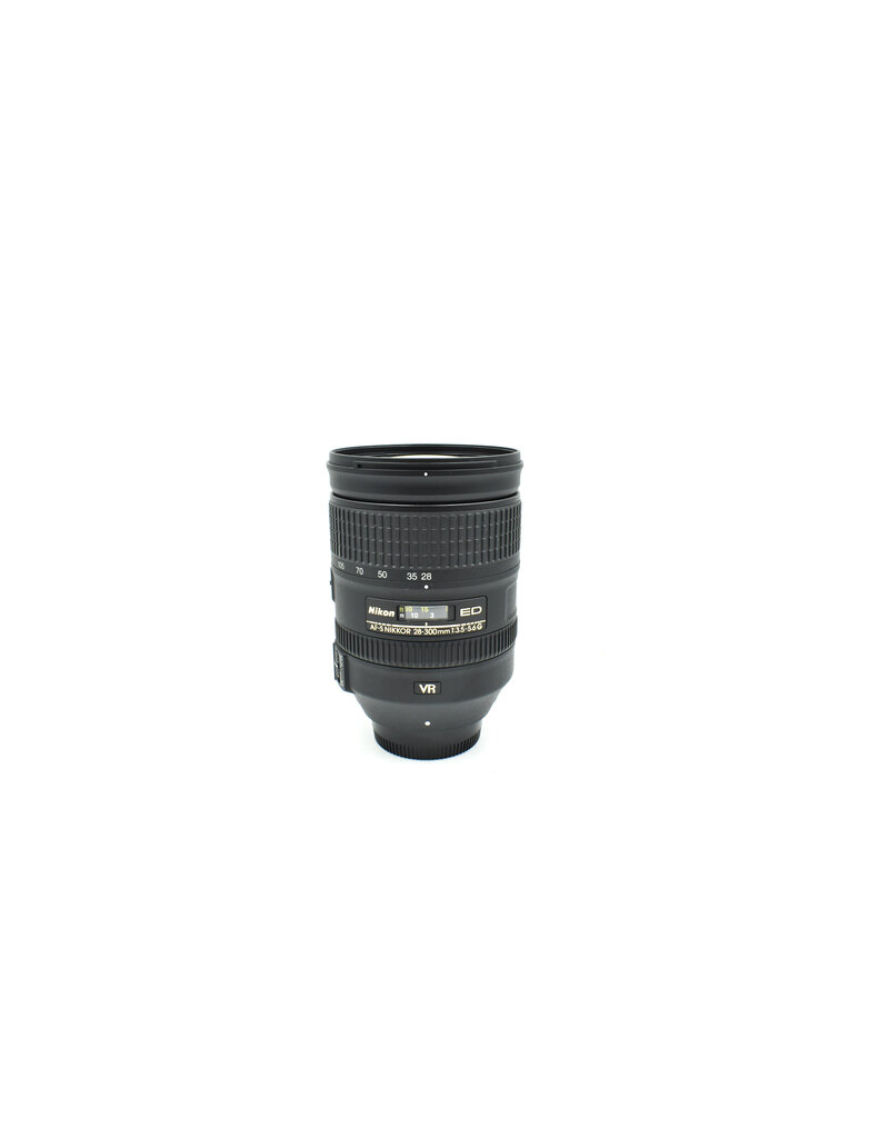 Nikon Pre-Owned Nikon AF-S NIKKOR 28-300mm f/3.5-5.6 G ED VR Autofocus IF Lens, Black