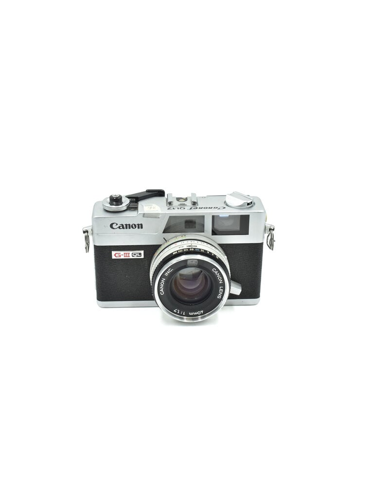 Canon Pre-owned Canon Canonet QL17 GIII 35mm Rangefinder Camera, Chrome with 40 f/1.7 Lens