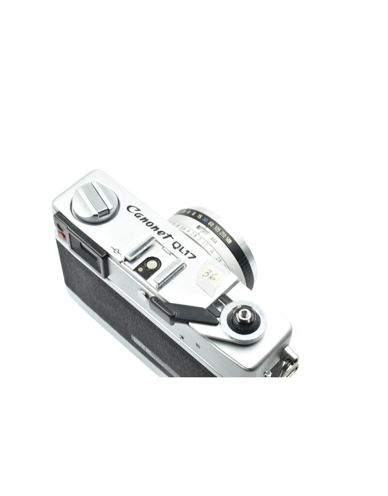 Canon Pre-owned Canon Canonet QL17 GIII 35mm Rangefinder Camera, Chrome with 40 f/1.7 Lens