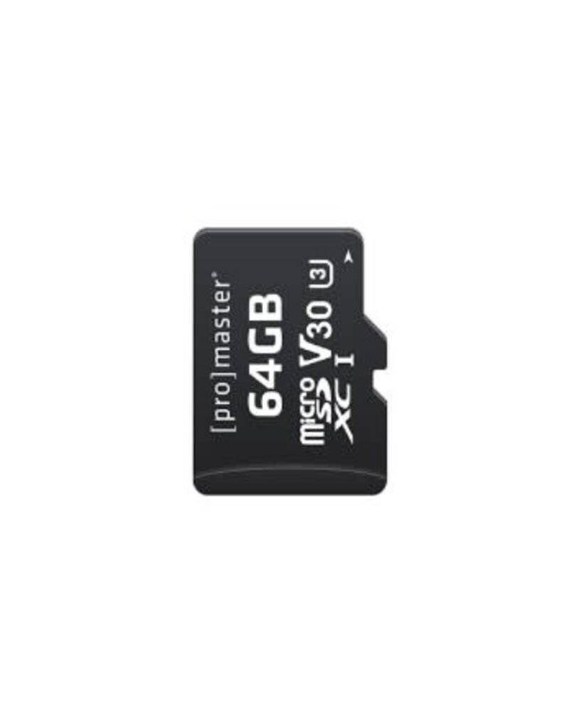 Promaster Micro SDXC 64GB Advanced UHS-I V30 Memory Card