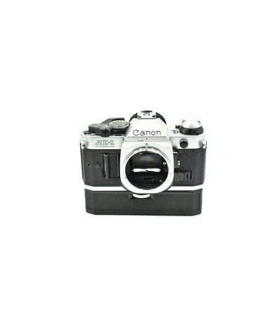Canon Pre-Owned Canon AE-1 Program Body with Power Winder (35mm Film Camera)