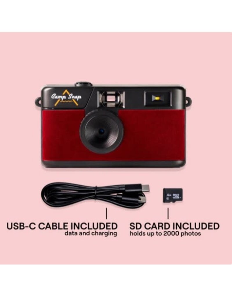 Camp Snap Camp Snap CS-V105 Screen-Free Digital Camera (Red Velvet)