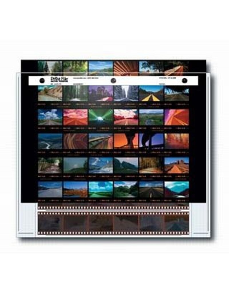 Print File Printfile CP35-6HB Archival Negative Preservers 35mm - 6 Strips of 6 Negatives with Proof Sheet Sleeve - 25 Pack