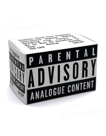 Mr. Negative Mr. Negative Parental Advisory (Film Safety Capsule) 400 ISO 35mm B&W Film 36exp